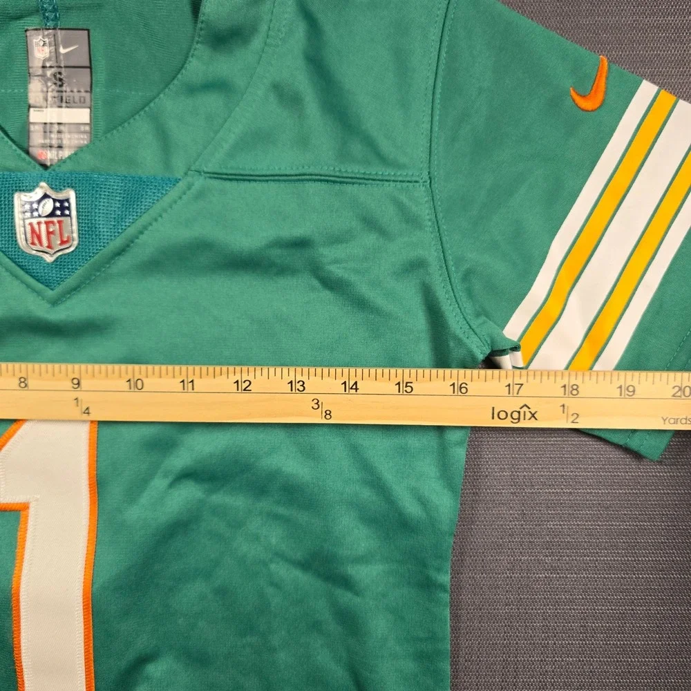 Nike Miami Dolphins Tua Tagovailoa 1 On Field Jersey Youth Small 8 Aqua Teal